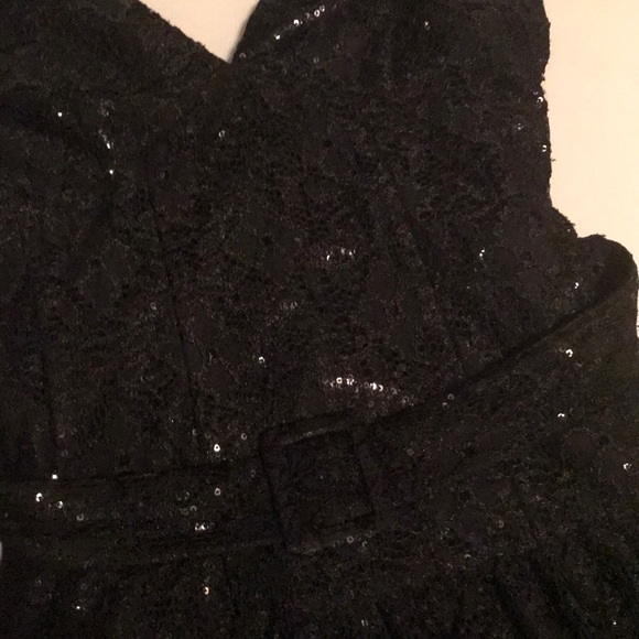 Free People black sequin mini 6 - Picture 2 of 6